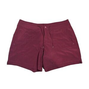 Athletic shorts size 16/18 maroon tie and zip waist